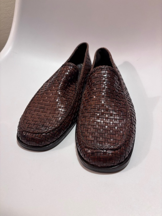 Cole Haan Shoes - Cole Haan Brown Woven Leather Loafers